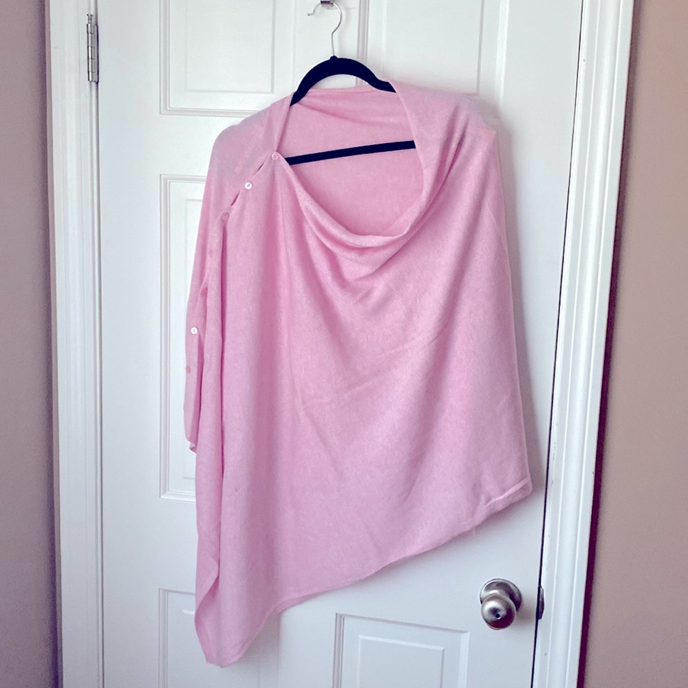Light pink poncho. NWOT.
